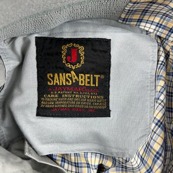 VTG Sansabelt Polyester Pants Mens 33x31 Disco 60/70’s Leisure Suit Plaid Pimp - Picture 4 of 11